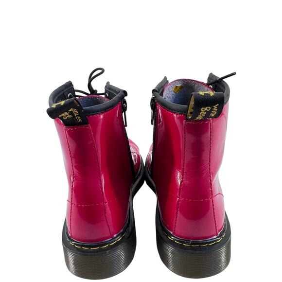 Dr. Martens 1460 Lace Up Fashion Boot (Toddler) Bright | B2B  Dr Martens Red Patent 1460 J Lace Up Combat Boots Side Zip US 5 EU 36 Y2K glossy
